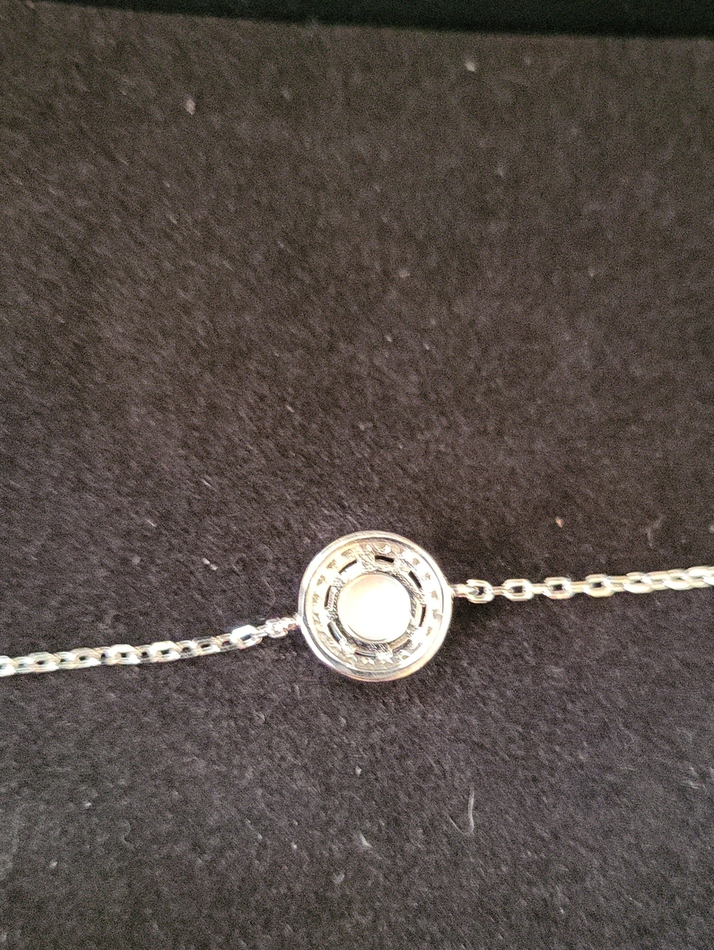 Delicate Sterling Silver Lab Created White Opal  Bracelet. 7 To 8 Inches
